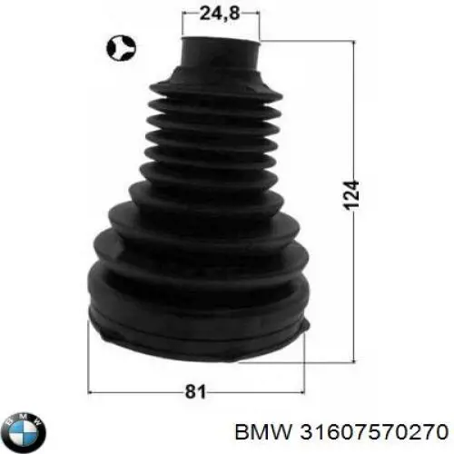Do koszyka 31607570270 BMW Osłona przegubu homokinetycznego półosi przedniej wewnętrzna