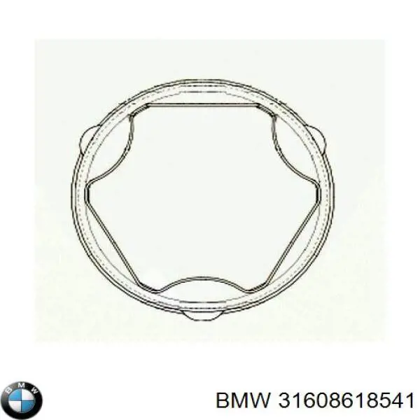 Osłona przegubu homokinetycznego półosi przedniej wewnętrzna BMW 31608618541 cena, od 34,78 USD