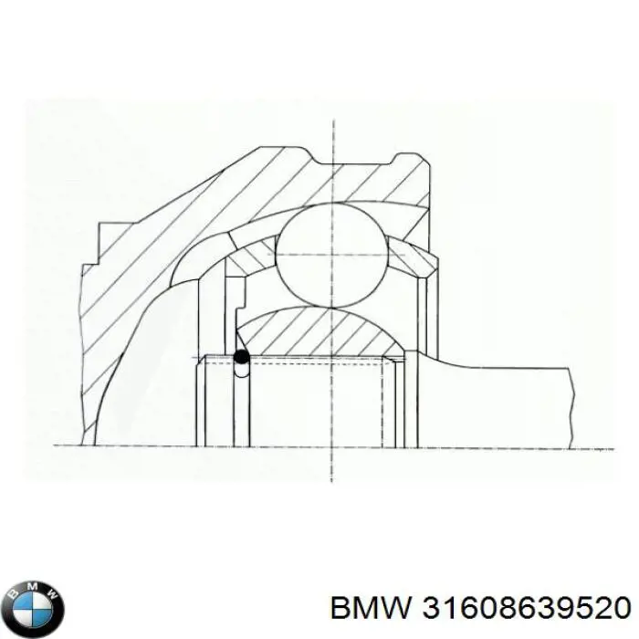 31608639520 BMW Półoś napędowa przednia prawa