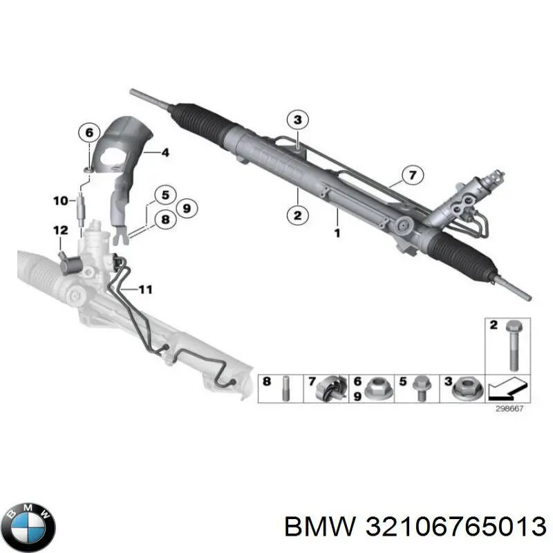 Listwa kierownicza (maglownica) do BMW 3 (E90)