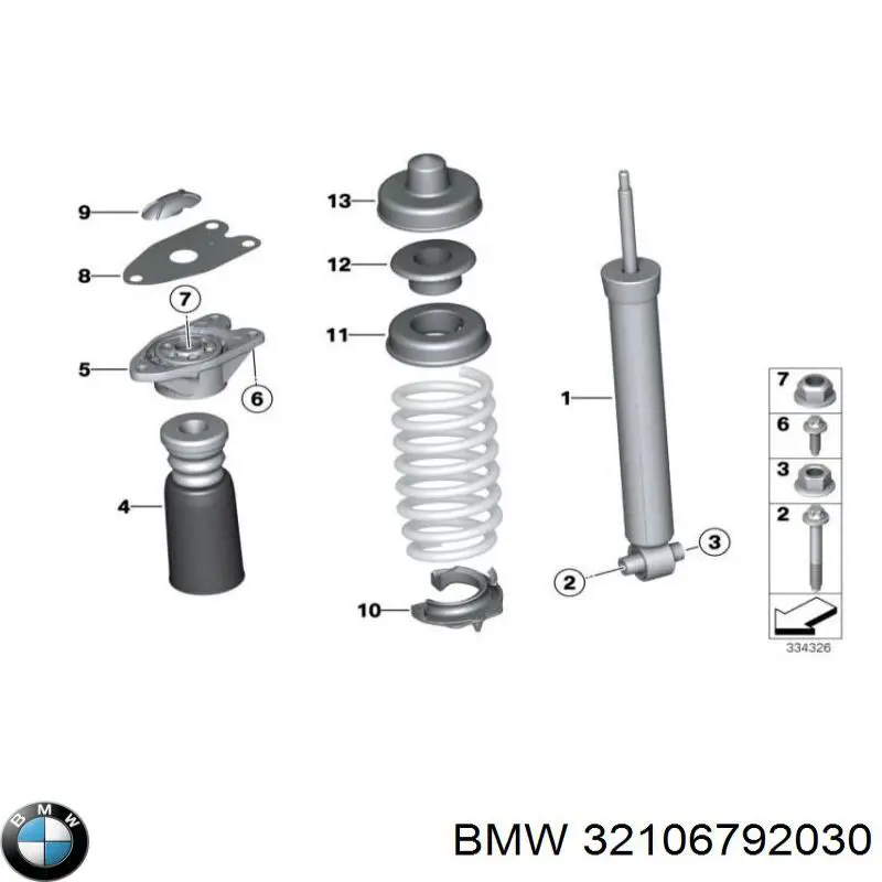 Do koszyka 32106792030 BMW Drążek kierowniczy prawy, kompletny