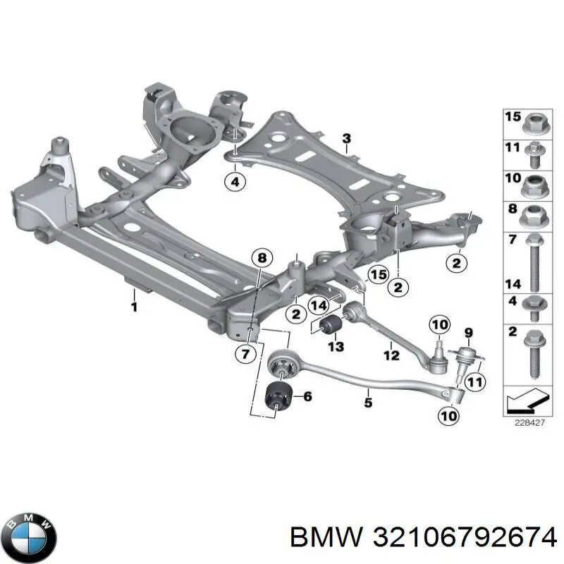 32106792674 BMW Końcówka drążka kierowniczego zewnętrzna