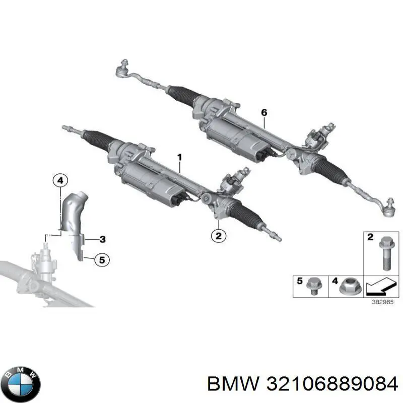 Listwa kierownicza (maglownica) BMW 32106889084 cena, od 630,62 USD
