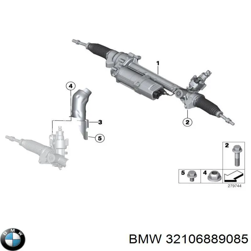 Listwa kierownicza (maglownica) BMW 32106795842 cena, od 1017,86 USD