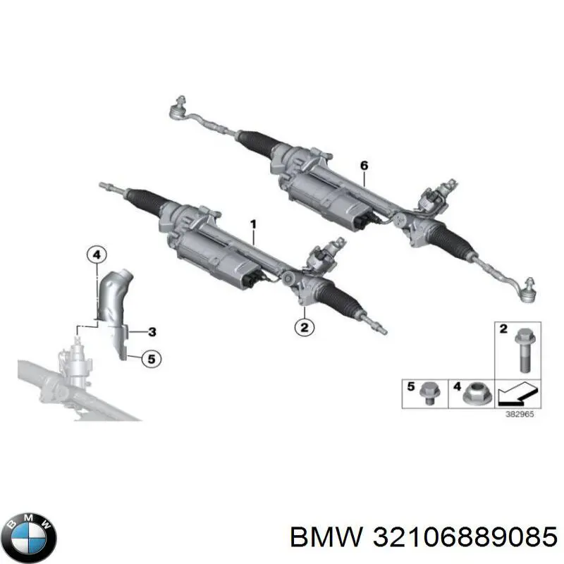 Listwa kierownicza (maglownica) BMW 32106889082 cena, od 1017,86 USD