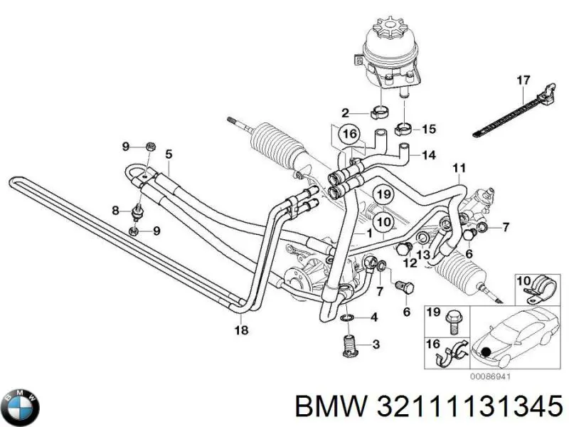 32111131345 BMW Opaski osłony przeguba, uniwersalna