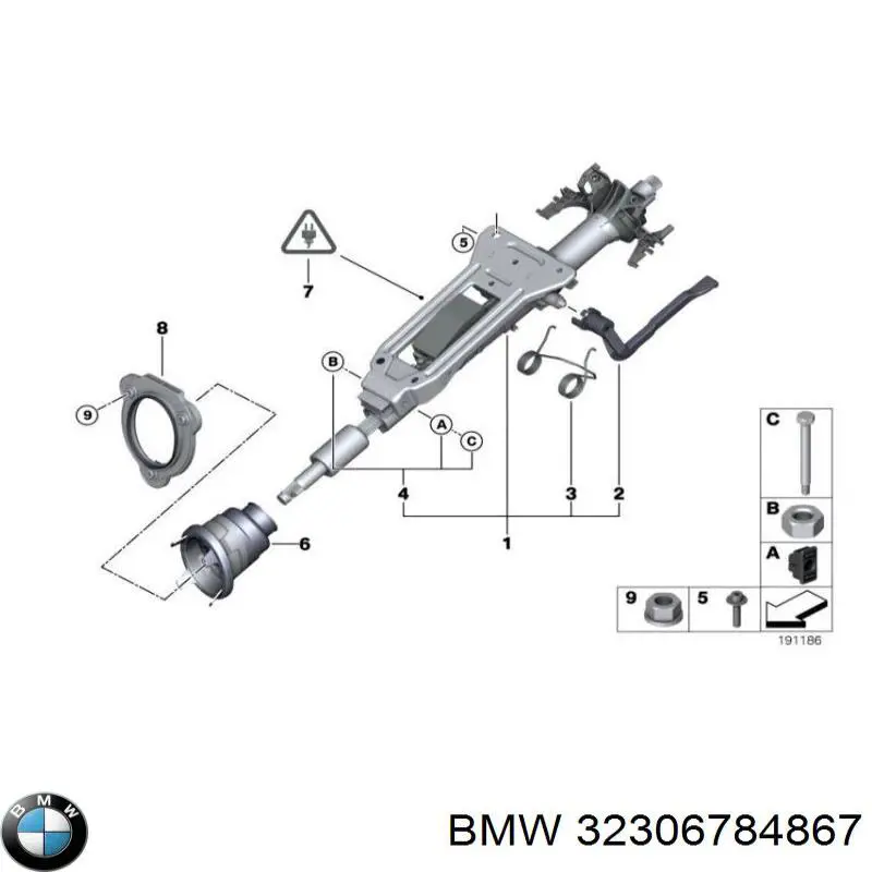Kolumna (wał) kierownicza (kierownicy) do BMW X1  E84