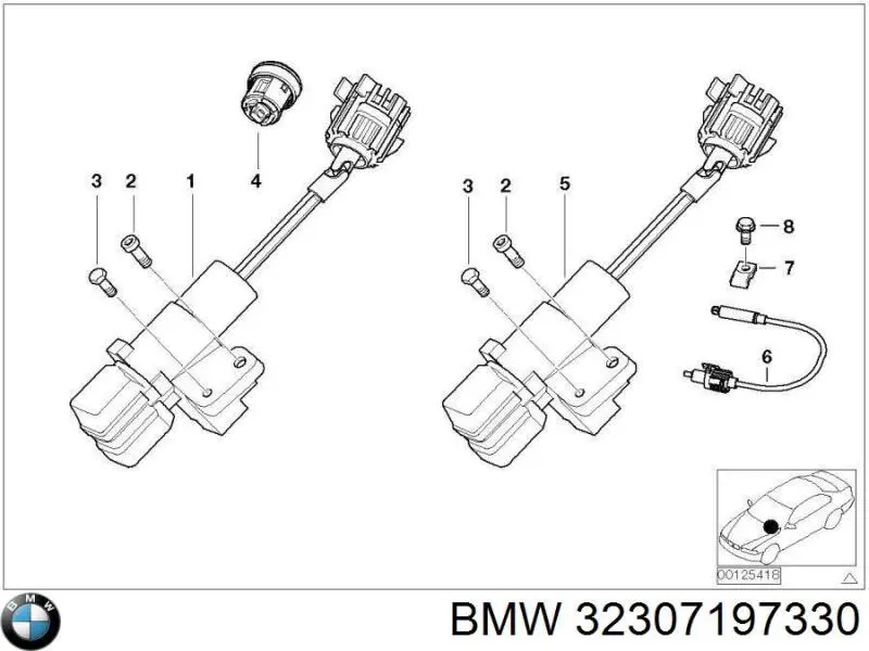 Wkładka stacyjki zapłonowej do BMW X3 (E83)