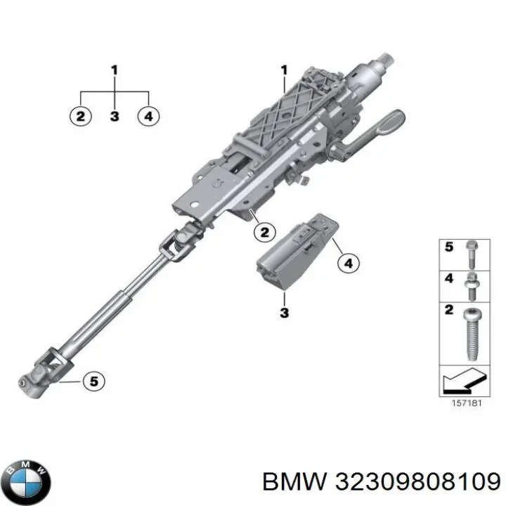 Kolumna (wał) kierownicza (kierownicy) Mini COUNTRYMAN hatchback (R60) (2010 - 2016) cena, od 187,76 USD