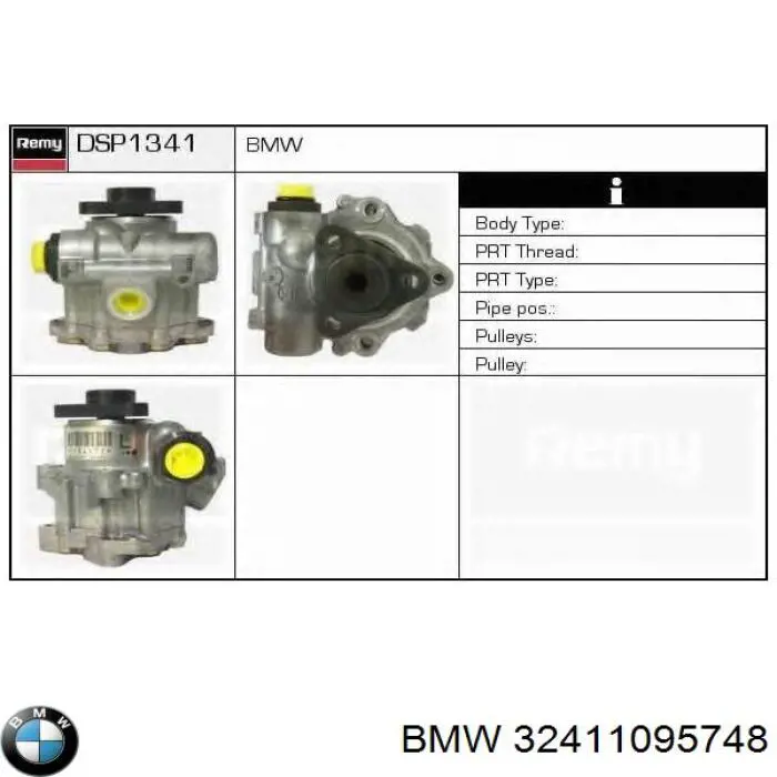 Pompa wspomagania hydraulicznego kierownicy BMW 32411095748 cena, od 106,72 USD