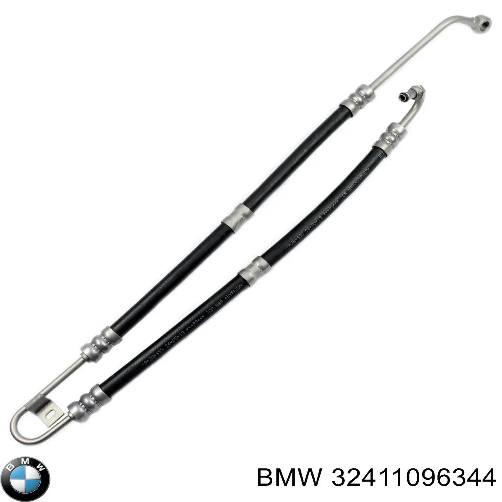 32411096344 BMW Przewód hydraulicznego układu wspomagania wysokiego ciśnienia, od pompy do maglownicy (mechanizmu)