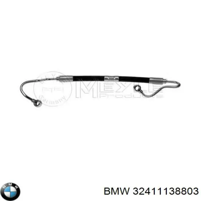 Do koszyka 32411138803 BMW Przewód hydraulicznego układu wspomagania wysokiego ciśnienia, od pompy do maglownicy (mechanizmu)