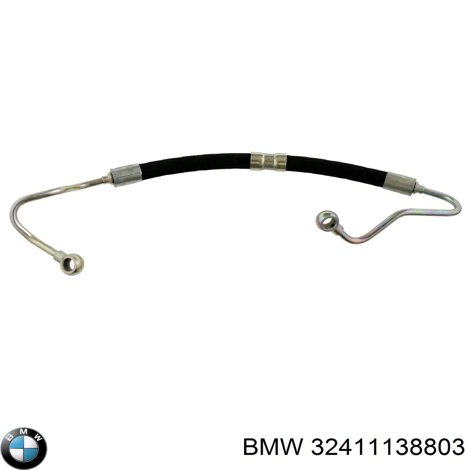 Do koszyka 32411138803 BMW Przewód hydraulicznego układu wspomagania wysokiego ciśnienia, od pompy do maglownicy (mechanizmu)