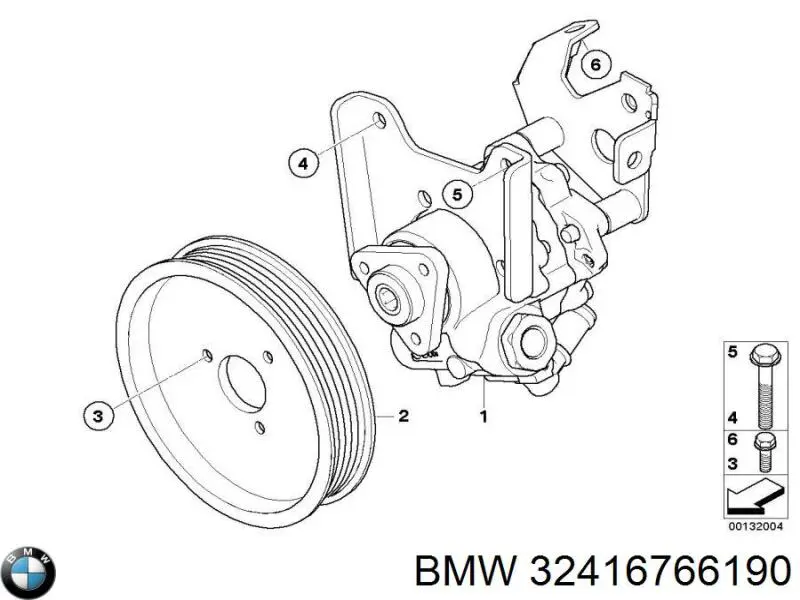 Pompa wspomagania hydraulicznego kierownicy BMW 32416766190 cena, od 144,08 USD