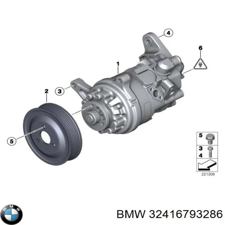 Pompa wspomagania hydraulicznego kierownicy BMW 32416793286 cena, od 3055,35 USD