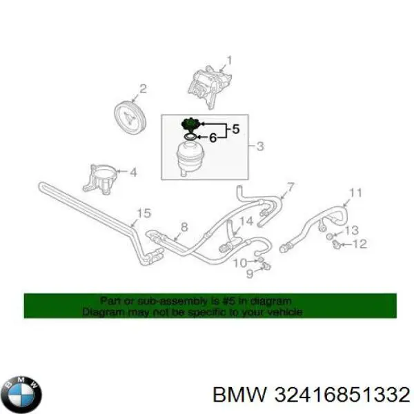 Pokrywa (korek) zbiornika wyrównawczego BMW 32416851332 cena, od 8,54 USD