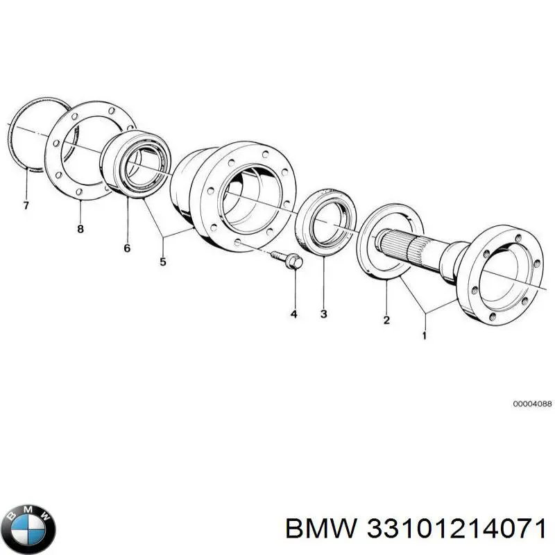 33101214071 BMW Uszczelniacz reduktora mostu tylnego
