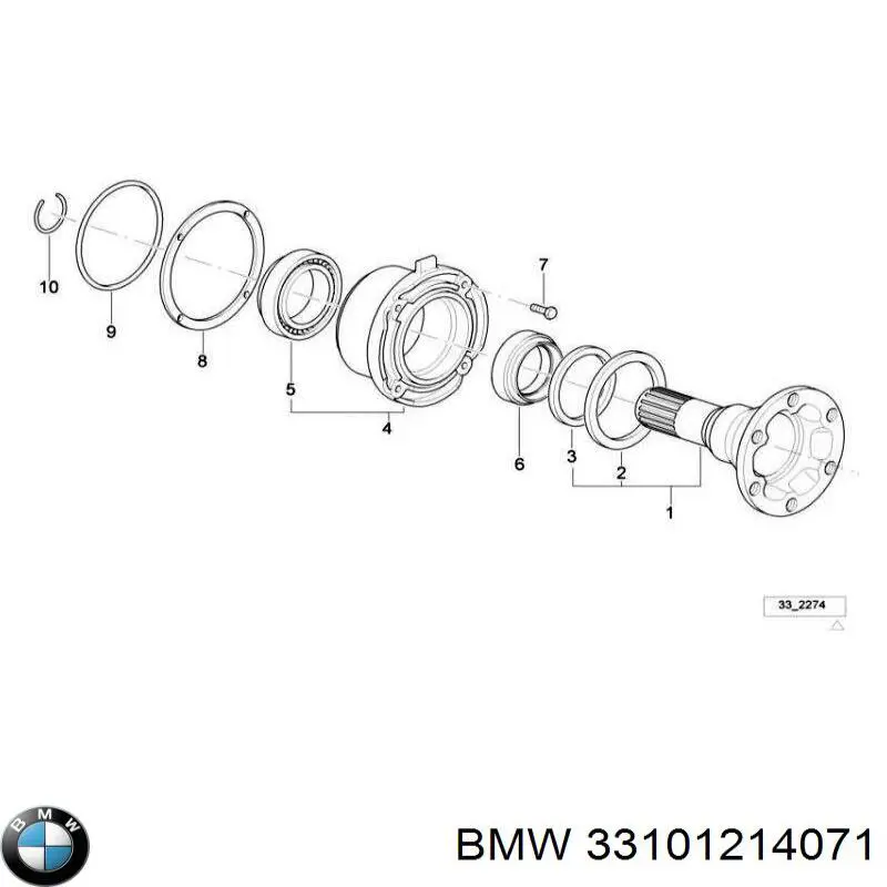 Uszczelniacz reduktora mostu tylnego BMW 33101214071 cena, od 25,98 USD