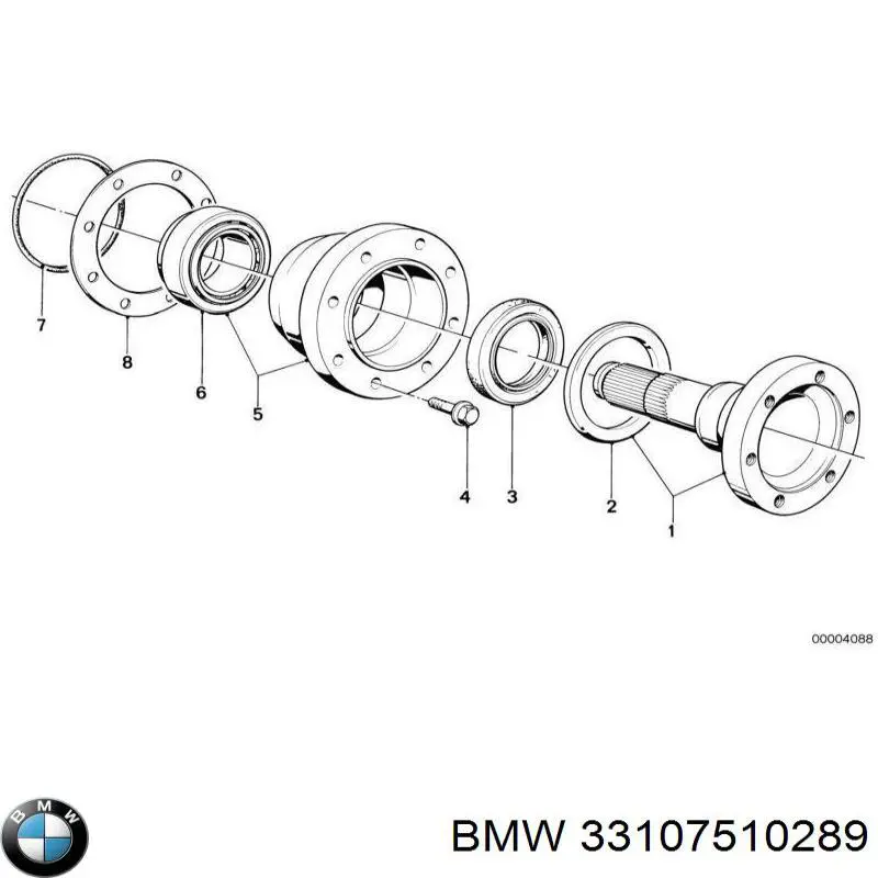 33107510289 BMW Uszczelniacz reduktora mostu tylnego