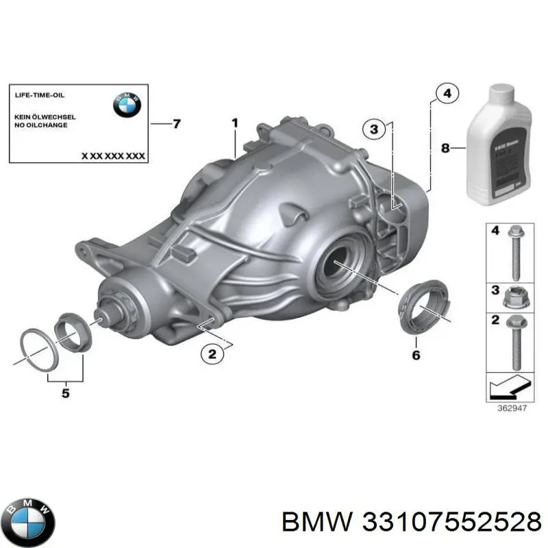 33107552528 BMW Reduktor mostu tylnego