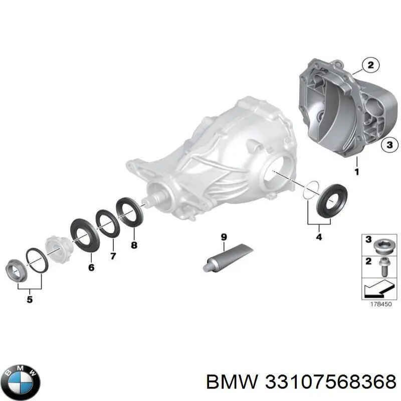 Uszczelniacz reduktora mostu tylnego do BMW 7 (G11, G12)