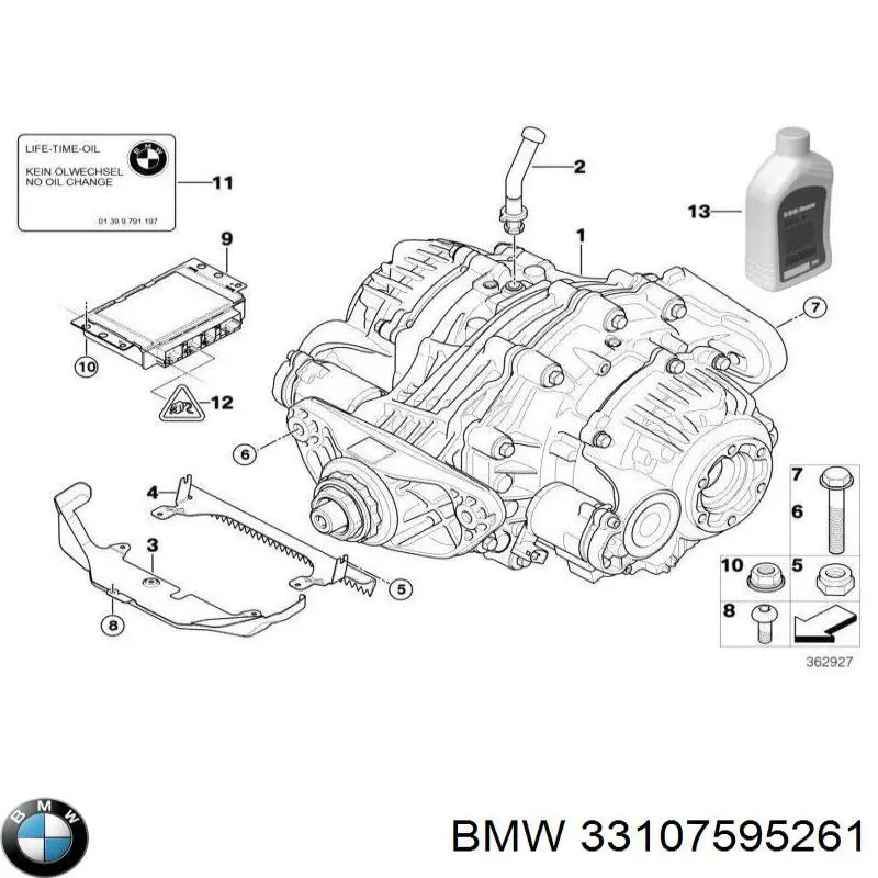 Reduktor mostu tylnego do BMW X6 (E71)