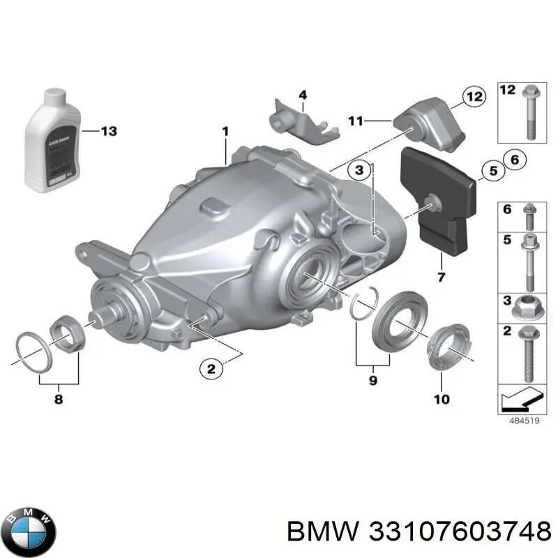 Reduktor mostu tylnego do BMW 1 (F21)