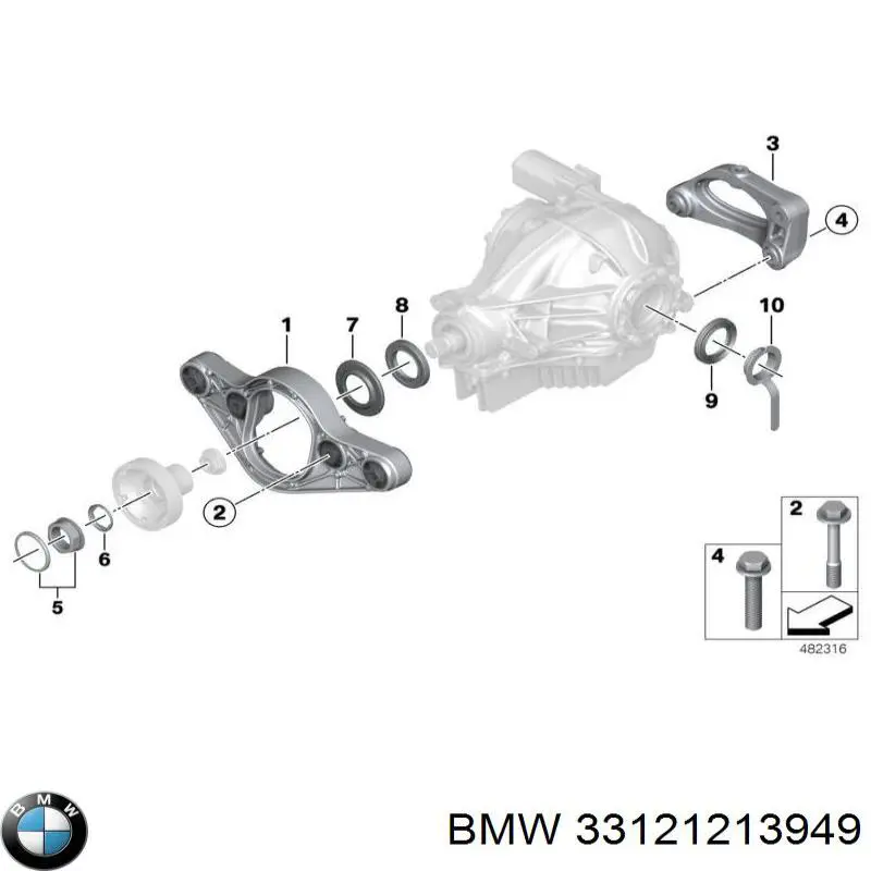 Uszczelniacz końcówki reduktora mostu tylnego BMW 33121213949 cena, od 43,42 USD