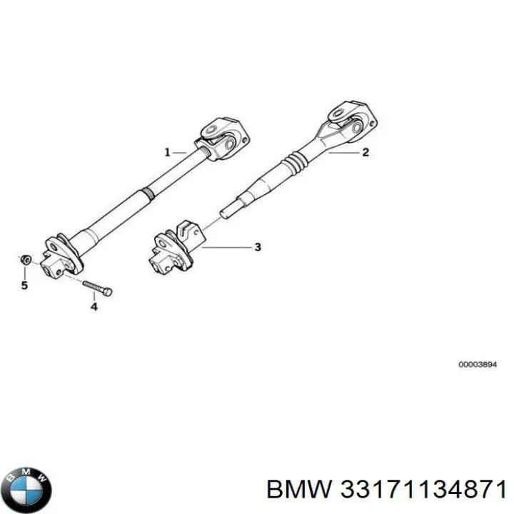 Do koszyka 33171134871 BMW Silentblock tylnej belki