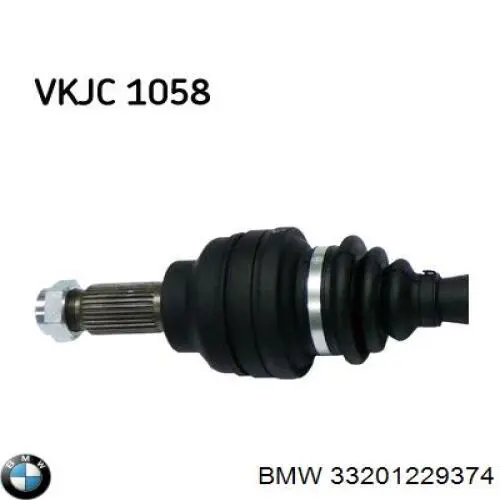 Półoś tylna BMW 33201229374 cena, od 88,53 USD