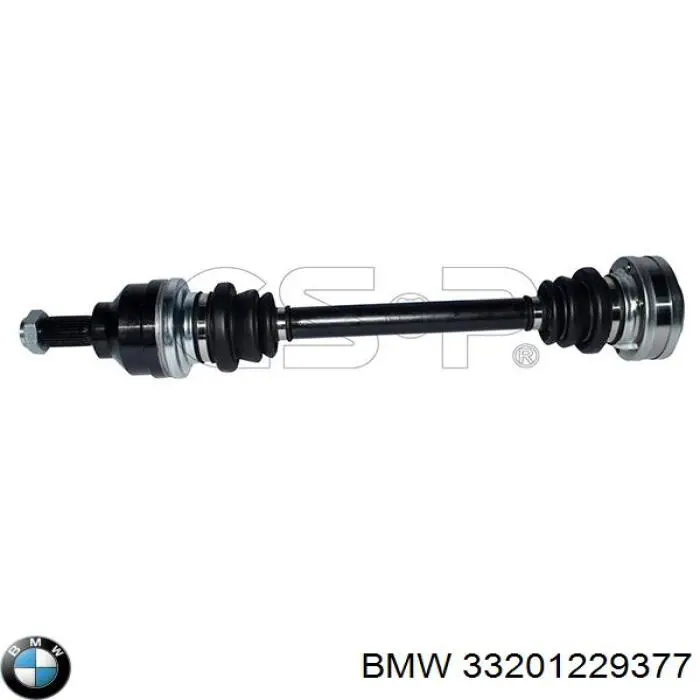 Do koszyka 33201229377 BMW Półoś tylna