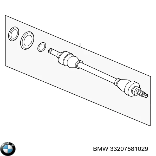 Półoś tylna lewa do BMW 5 (F10)