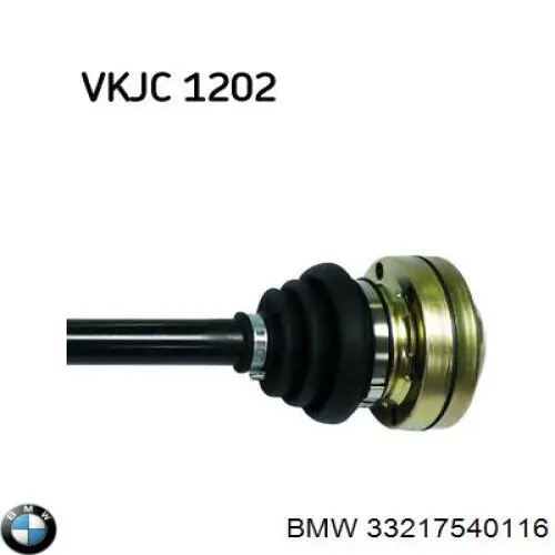 Półoś tylna prawa BMW 33217540116 cena, od 150,33 USD