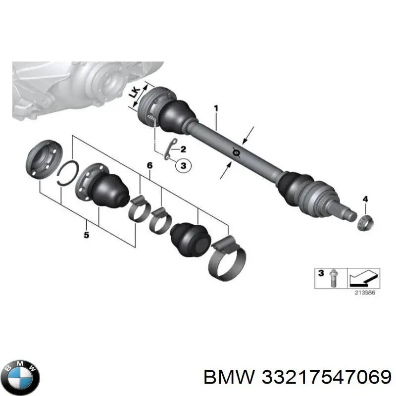 Półoś tylna lewa BMW 33217547069 cena, od 132,80 USD