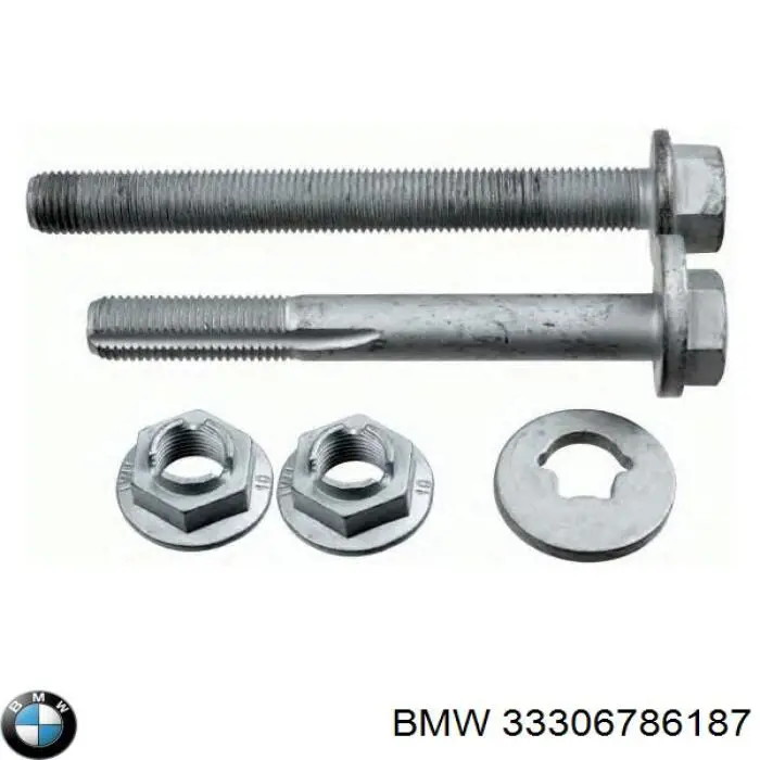 Do koszyka 33306786187 BMW Podkładka zewnętrzna śruby do mocowania wahacza tylnego dolnego