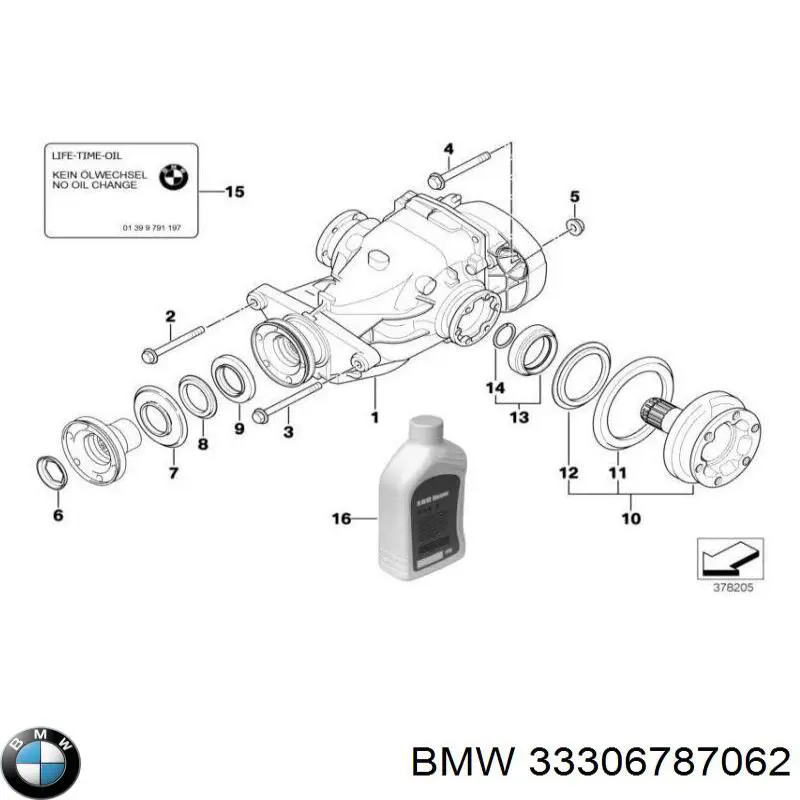 Nakrętka śruby do mocowania przedniego wahacza dolnego BMW 33306787062 cena, od 4,98 USD