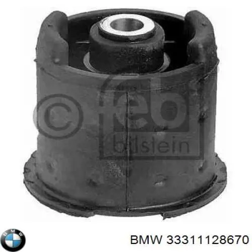 Do koszyka 33311128670 BMW Silentblock tylnej belki