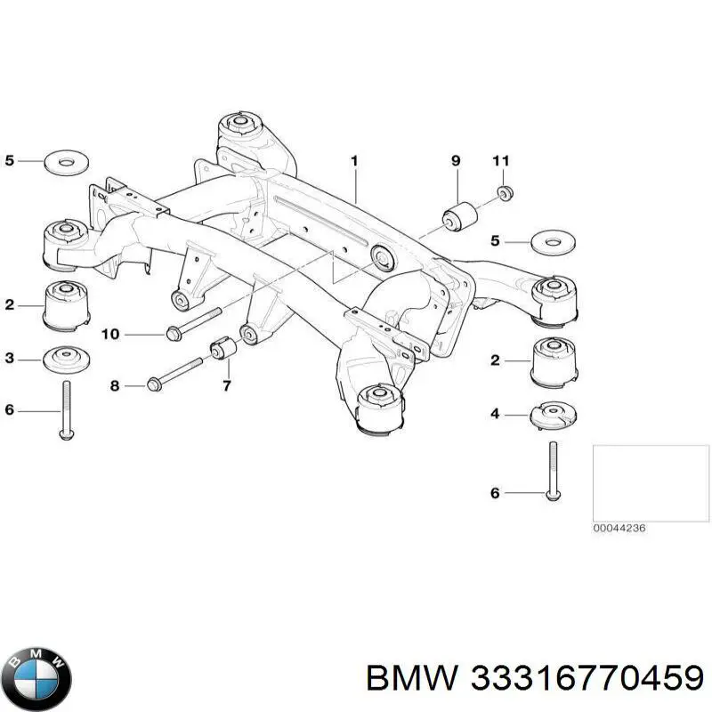 Korpus osi tylnej do BMW X5 (E53)