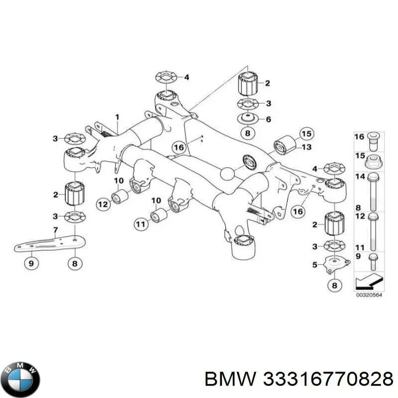 Korpus osi tylnej do BMW 5 (E60)