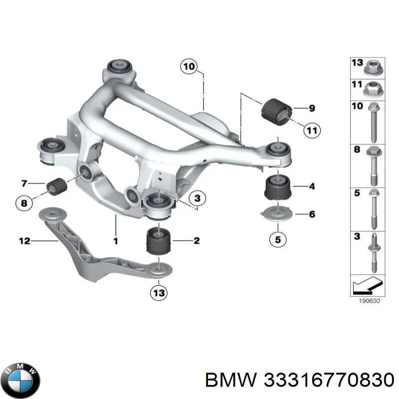 Korpus osi tylnej do BMW 3 (E46)