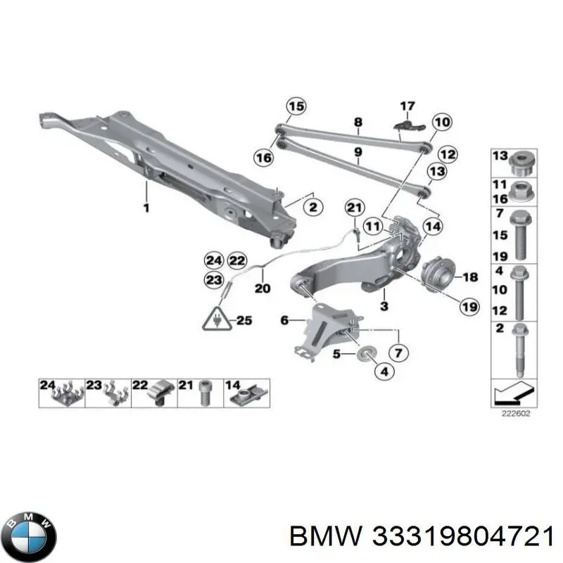 Korpus osi tylnej Mini COUNTRYMAN hatchback (R60) (2010 - 2016) cena, od 316,65 USD