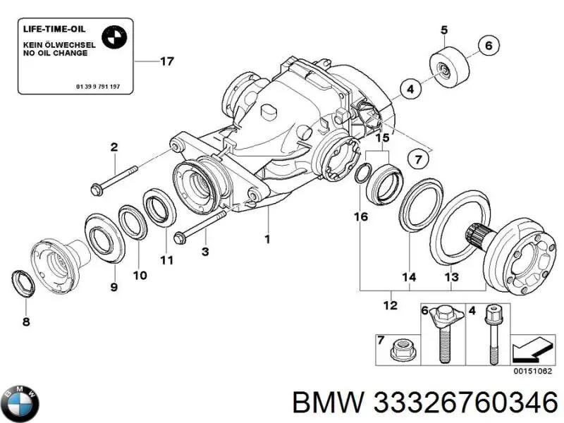 Śruba mocowania amortyzatora przedniego do BMW 1 (E81, E87)