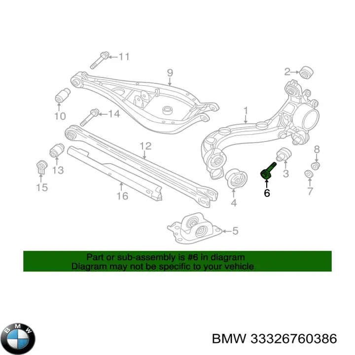 Do koszyka 33326760386 BMW Uszczelka adaptera filtra oleju
