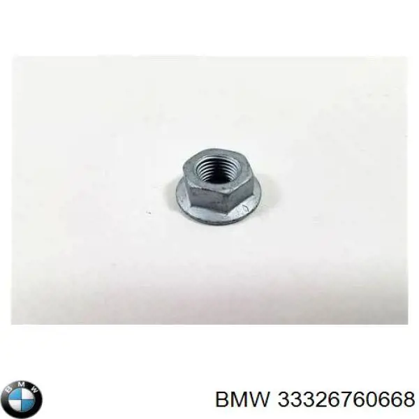 33326760668 BMW Nakrętka śruby do mocowania przedniego wahacza dolnego