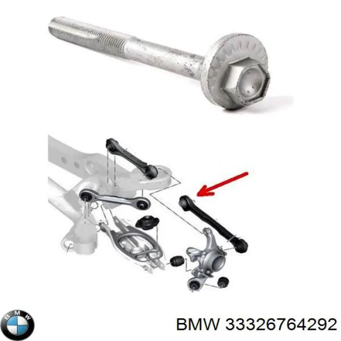33326764292 BMW Śruba regulacji tylnego wahacza (dla zbieżności), wewnętrzny