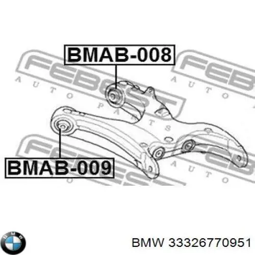 Wahacz zawieszenia tylnego dolny lewy do BMW X5 (E70)