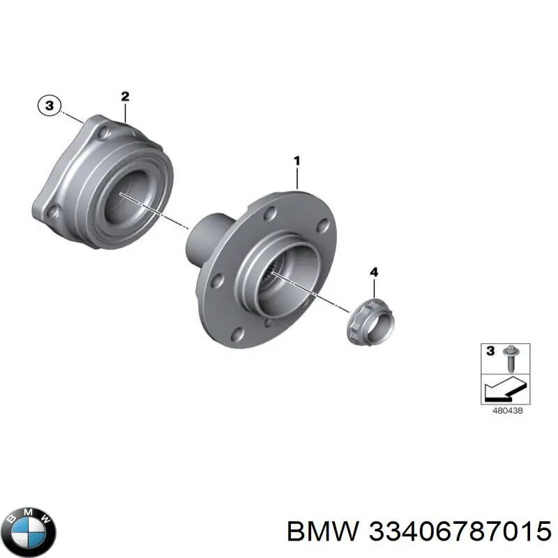 Piasta tylna 33406787015 BMW