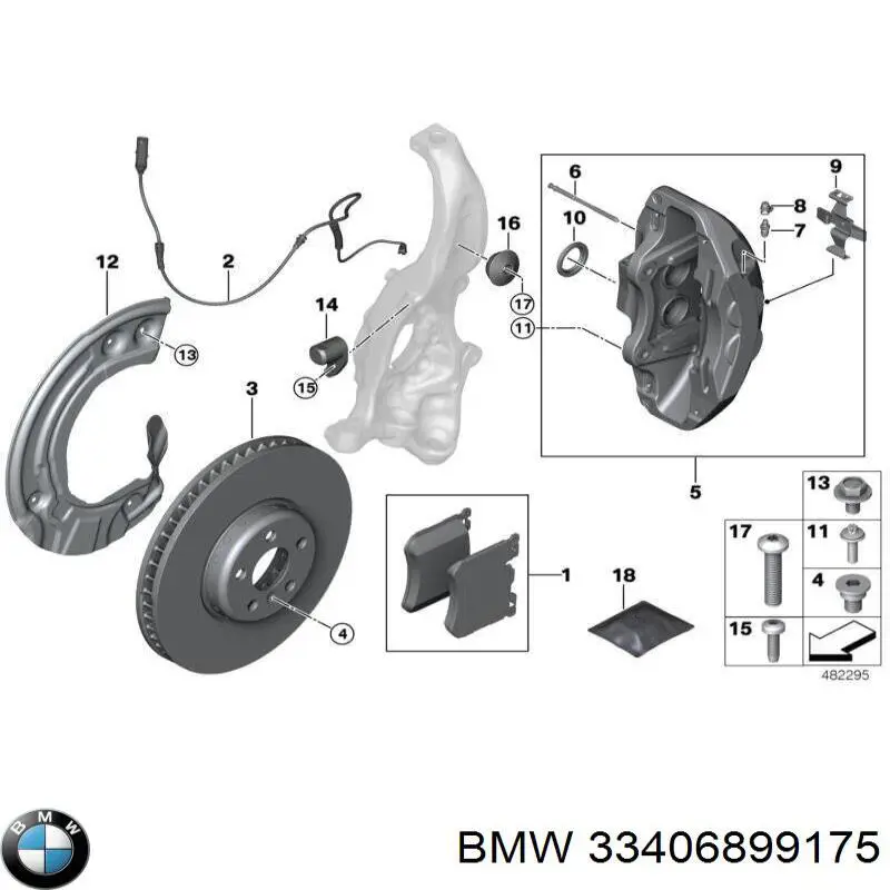 Piasta przednia 33406899175 BMW