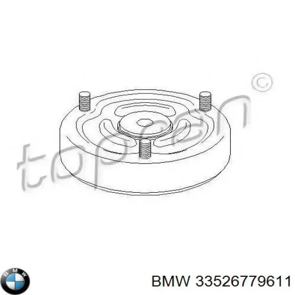 Do koszyka 33526779611 BMW Poduszka amortyzatora tylnego