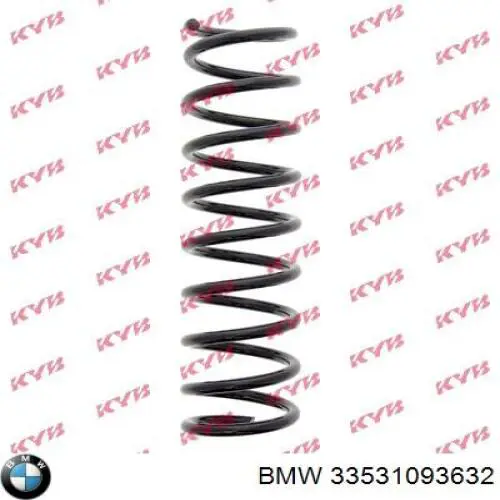 Sprężyna tylna 33531093632 BMW